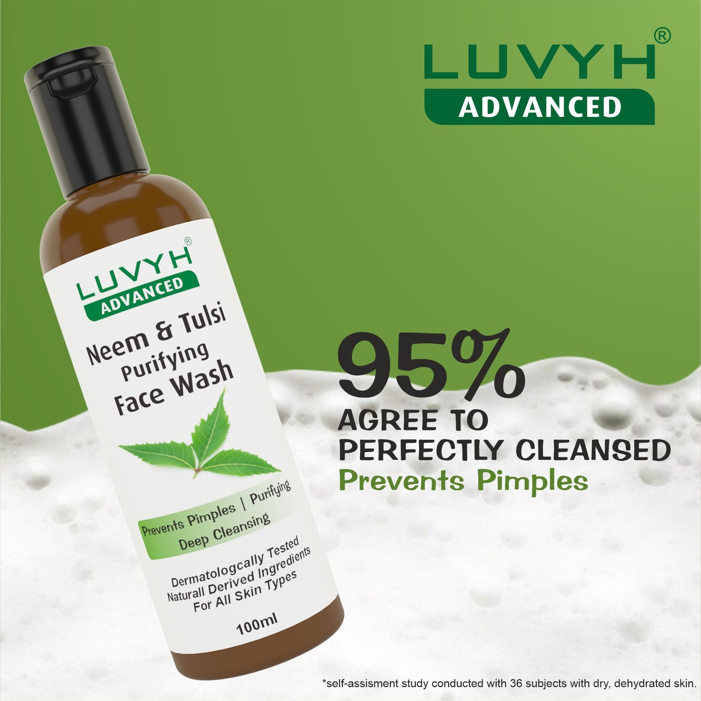 Luvyh Purifying Neem & Tulsi Face Wash 100ml