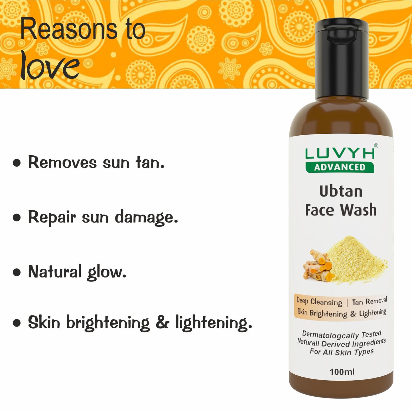 Luvyh Ubtan Face Wash 100ml