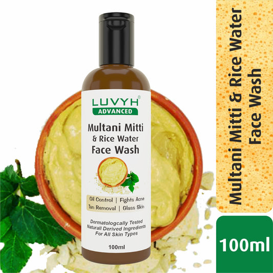 Luvyh Multani Mitti & Rice Water Face Wash 100ml