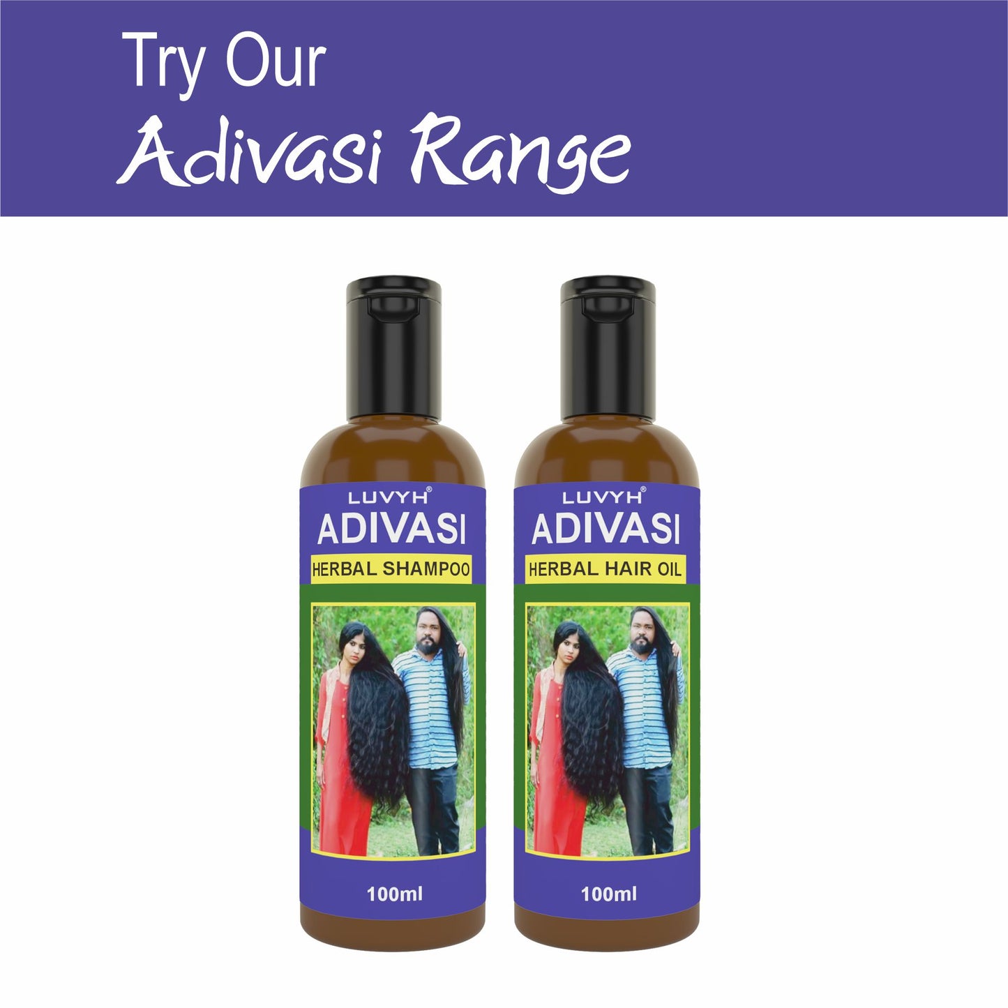 Luvyh Adivasi Herbal Shampoo 100ml