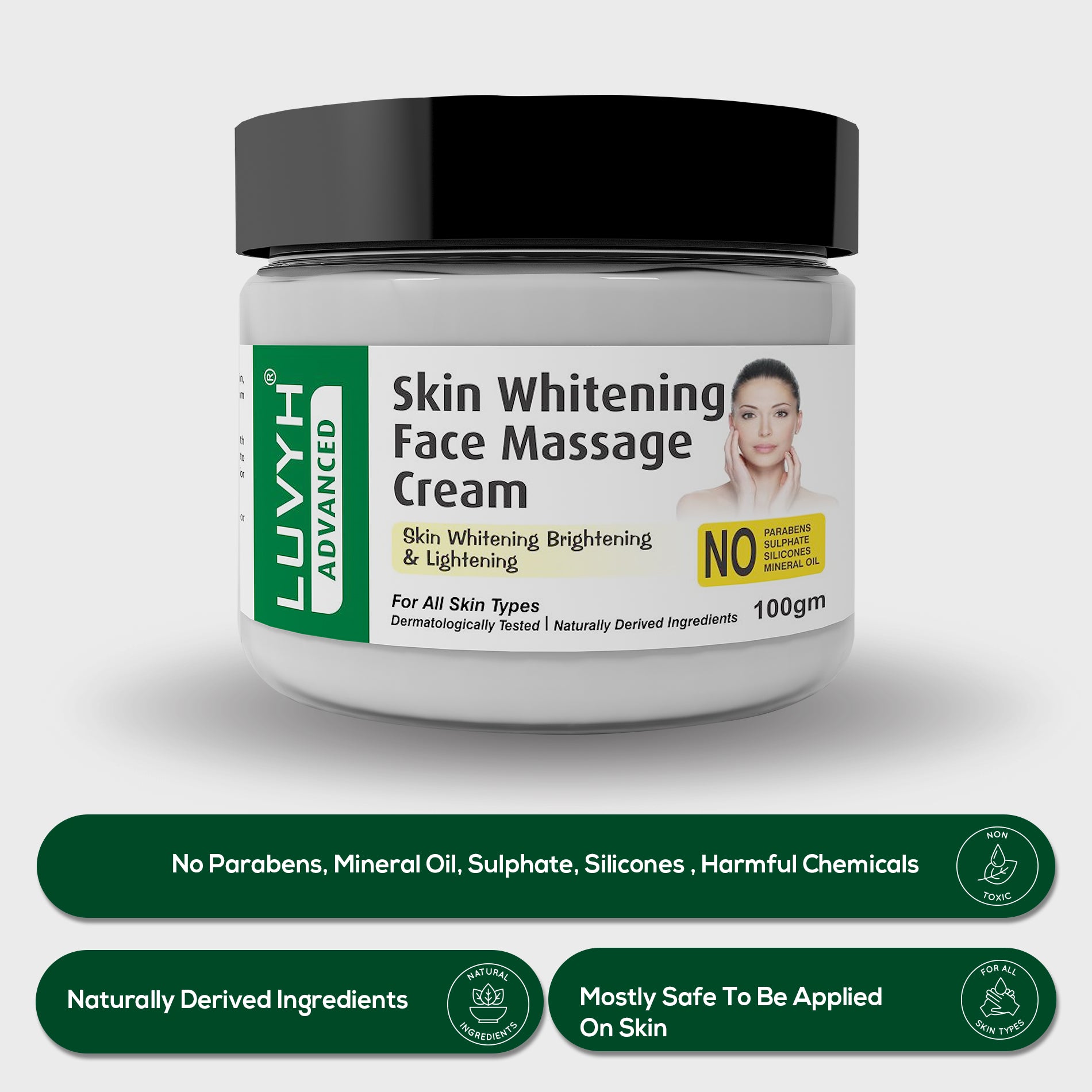 Skin Whitening Face Massage Cream For Dry Skin 