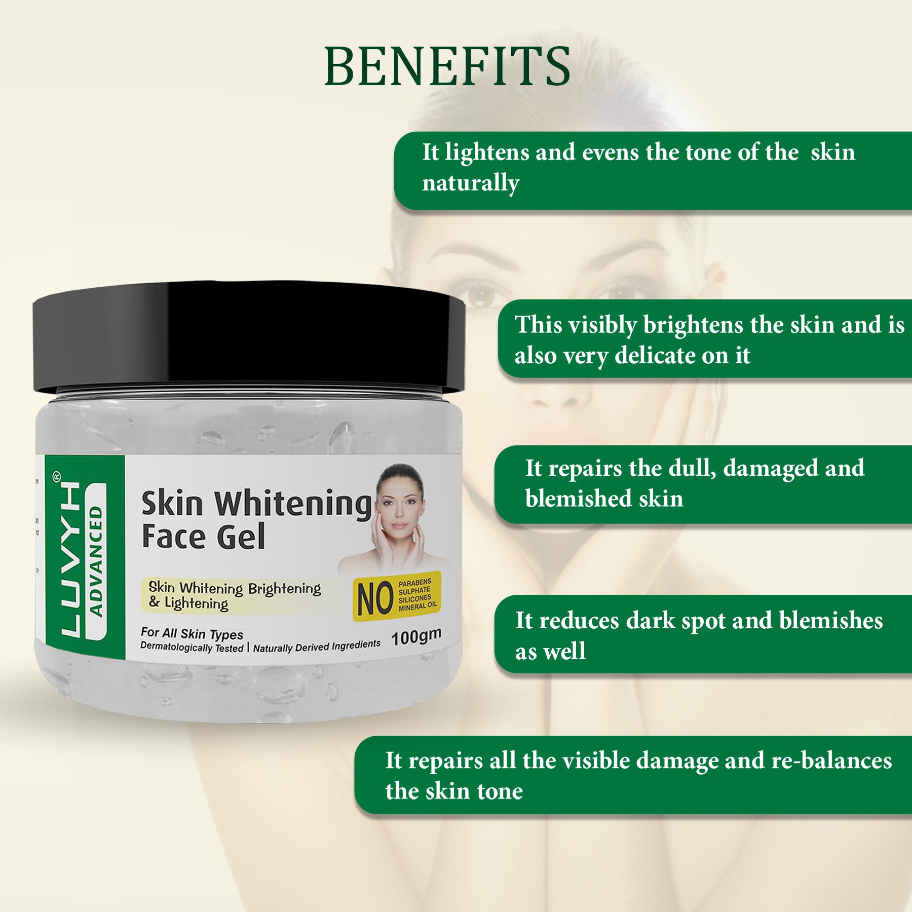 Benefits of Skin Whitening Face Gel 