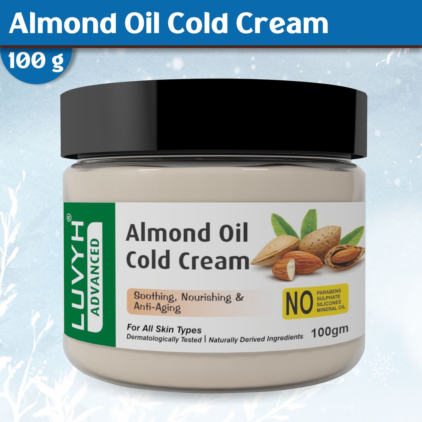 Luvyh almond oil cold cream 100g