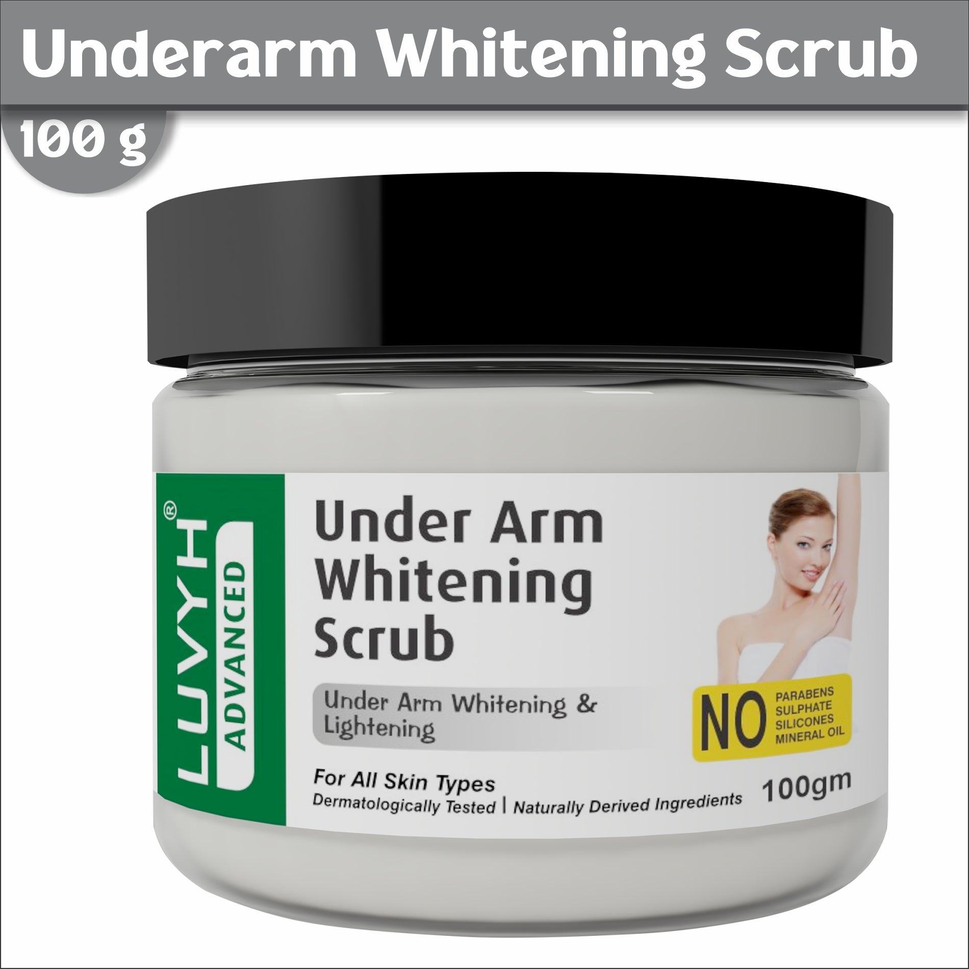 Under Arm Whitening Scrub -  Best for Brightening Underarms