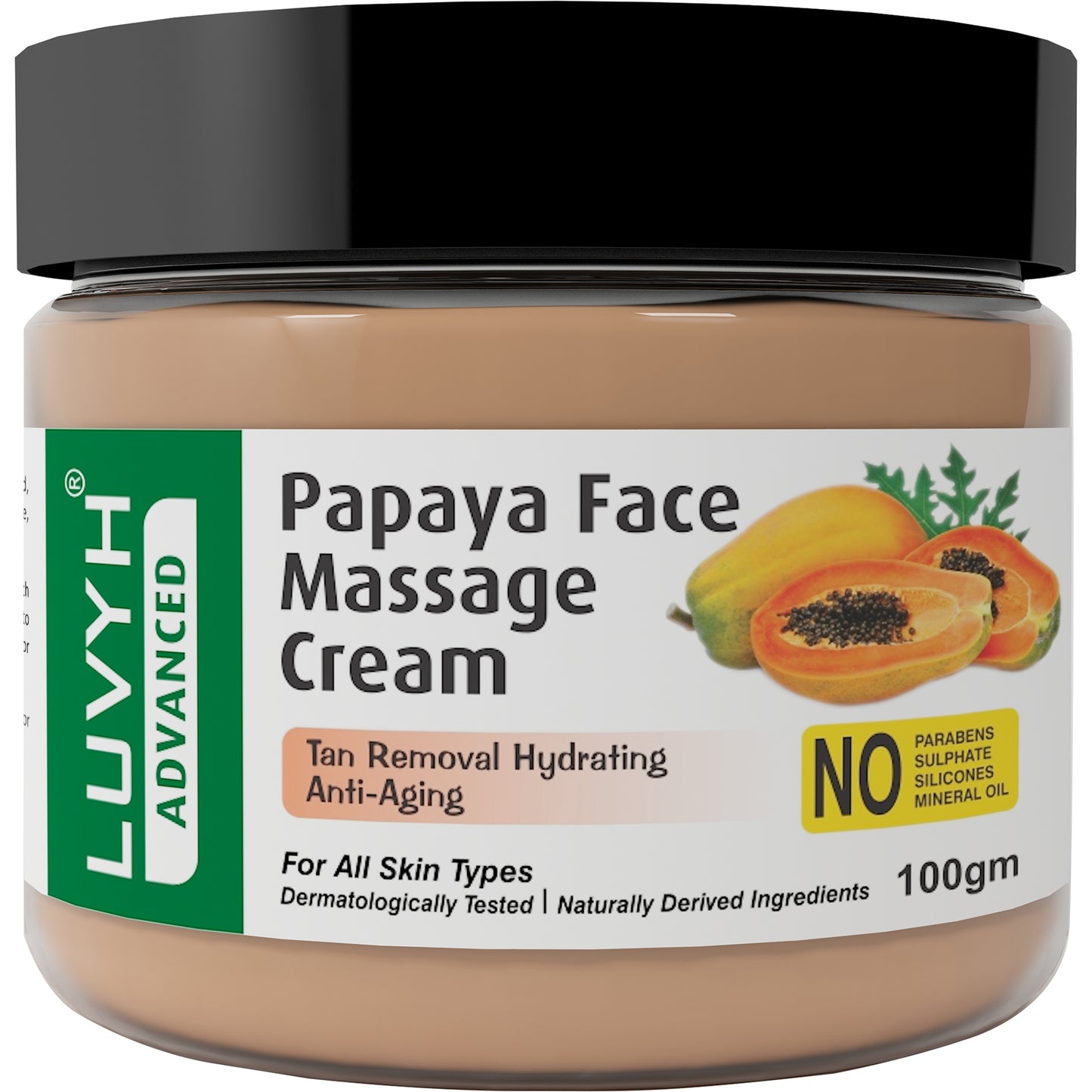 Luvyh Papaya Face Massage Cream- 100gm
