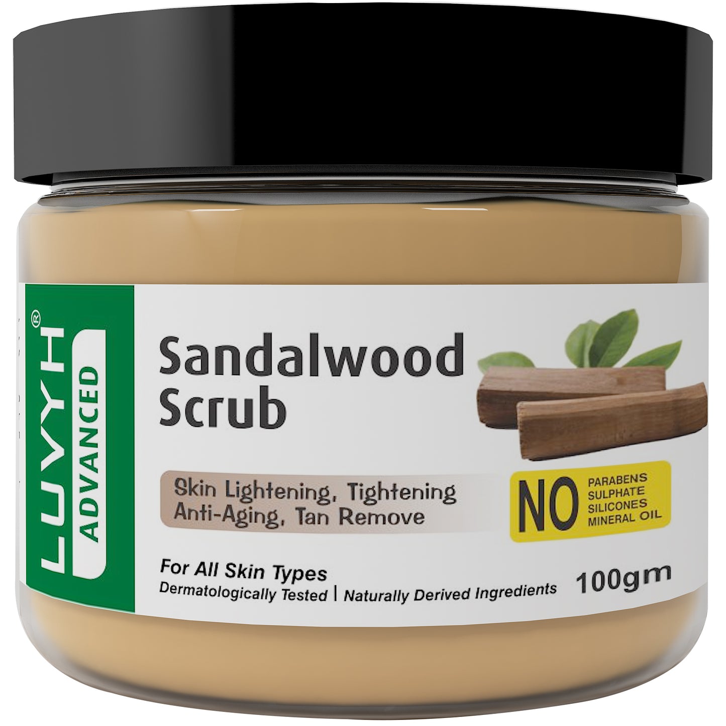 Luvyh Sandalwood Scrub - 100gm